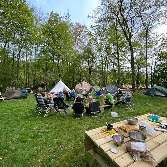 Kampeerveldje bij Camping de Witte raaf in Ravenswoud